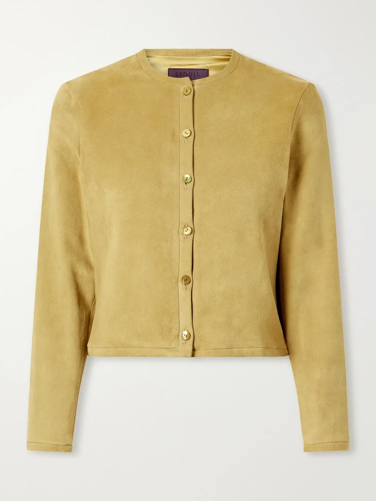 Astrid suede cardigan