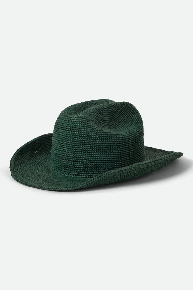 Odessa Straw Packable Cowboy Hat in Primal Green