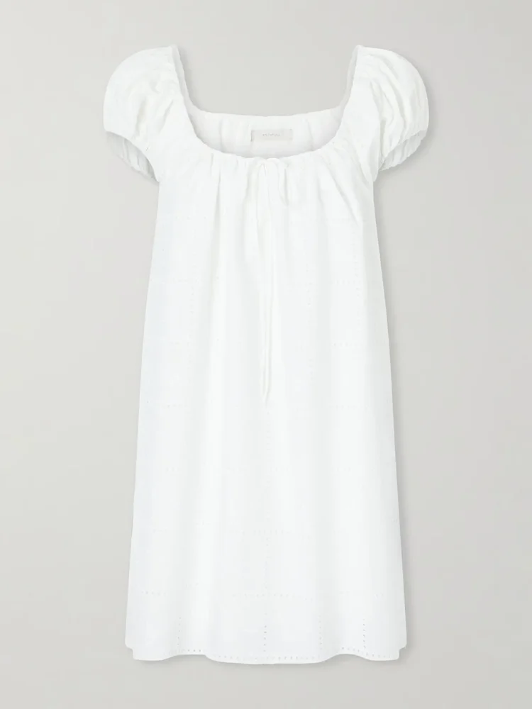 Serafina broderie anglaise mini dress