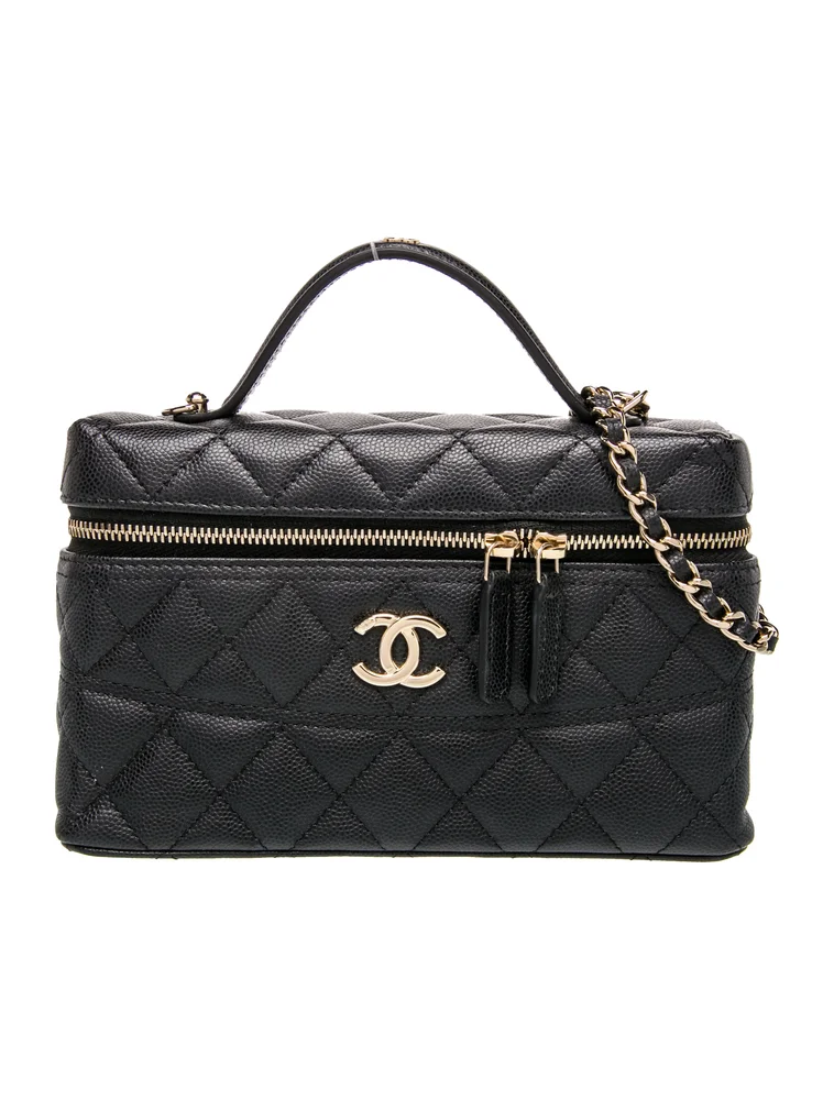 2026 Quilted Caviar Trendy Slim Vanity Case