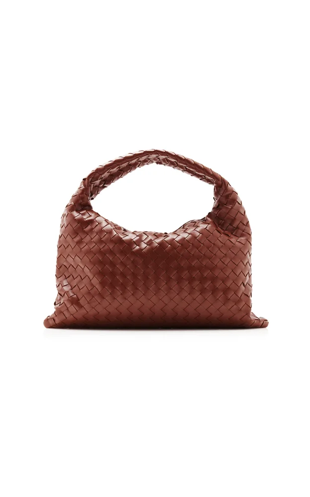 Small Hop Intrecciato Leather Bag