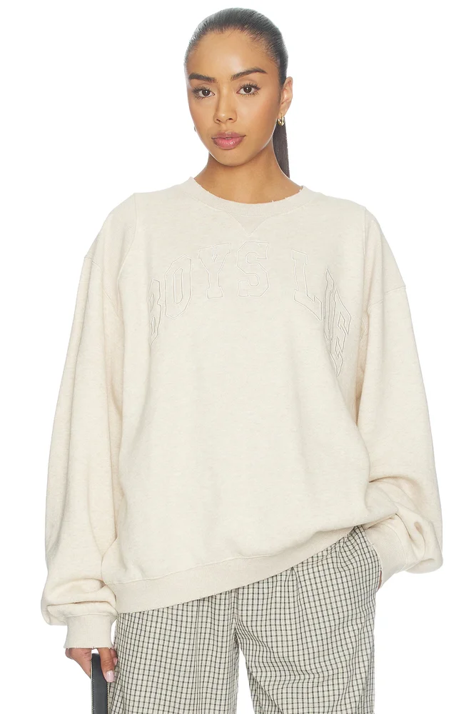 All-star Distressed Kara Crewneck Sweatshirt
