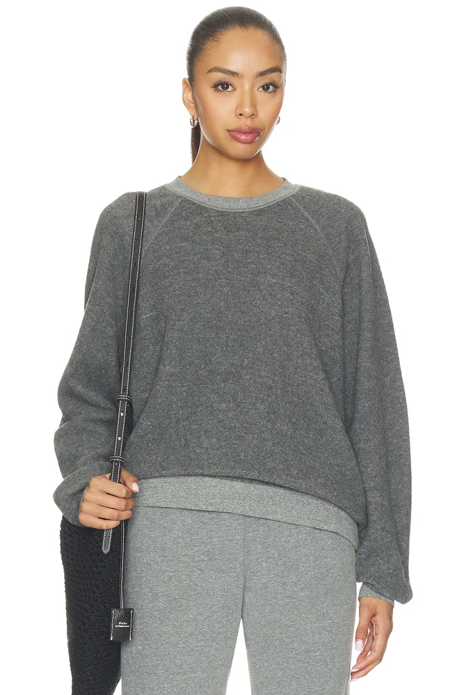 Oversized Ziggy Inside Out Fleece Crewneck Sweatshirt
