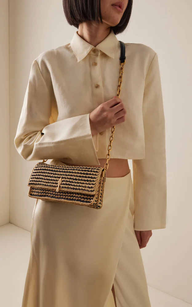 Bettina Raffia Crossbody Bag