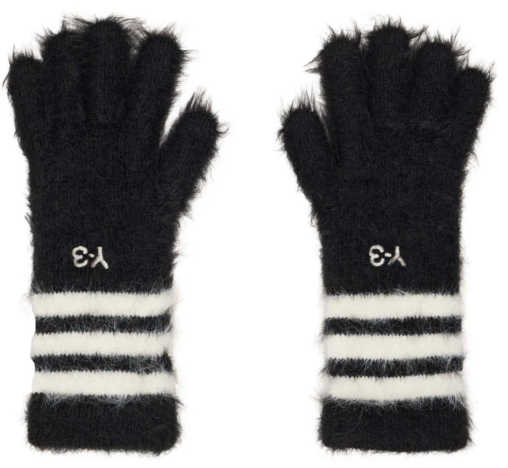 Black Stripes Gloves