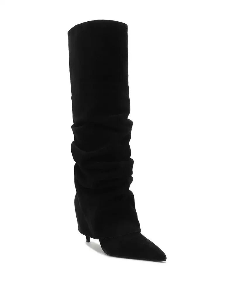 Women's Mikki Up Cloak Suede Knee High Boots