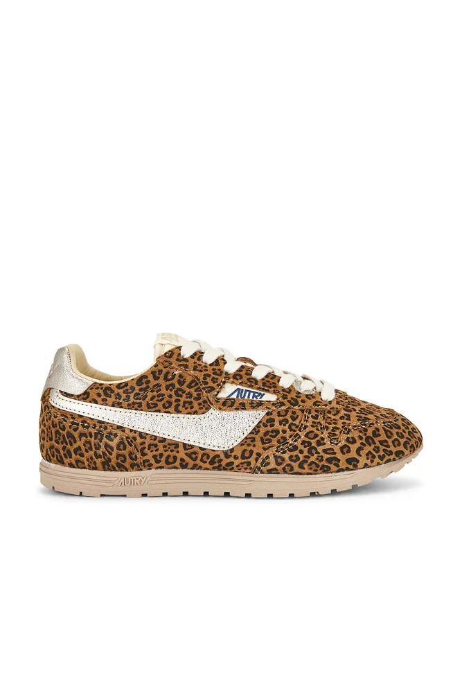 Windspin Low Sneaker - Leopard & Platinum