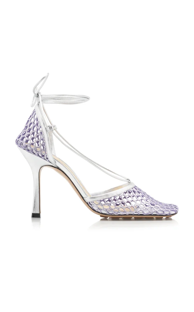 Stretch Metallic Sandals