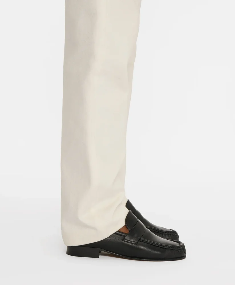 Ruched Loafer - Oxblood