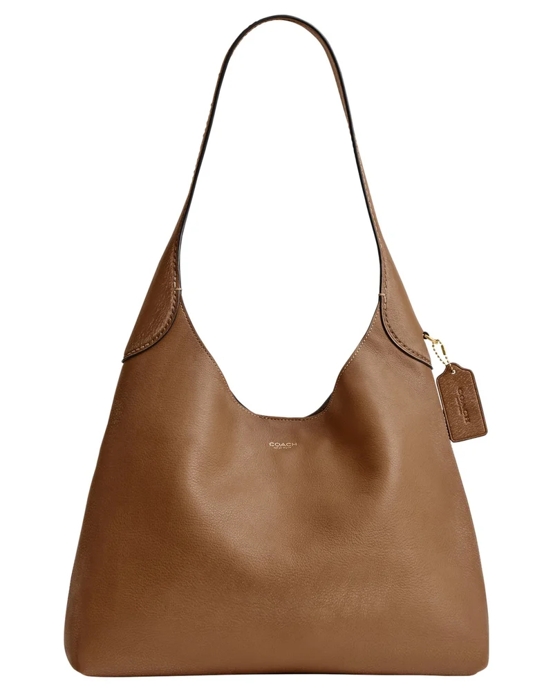 Brooklyn Medium Minimalist Leather Shoulder Bag 34