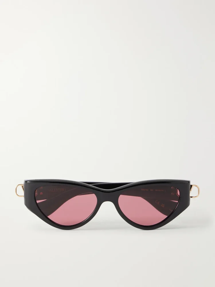 Cat-eye acetate sunglasses