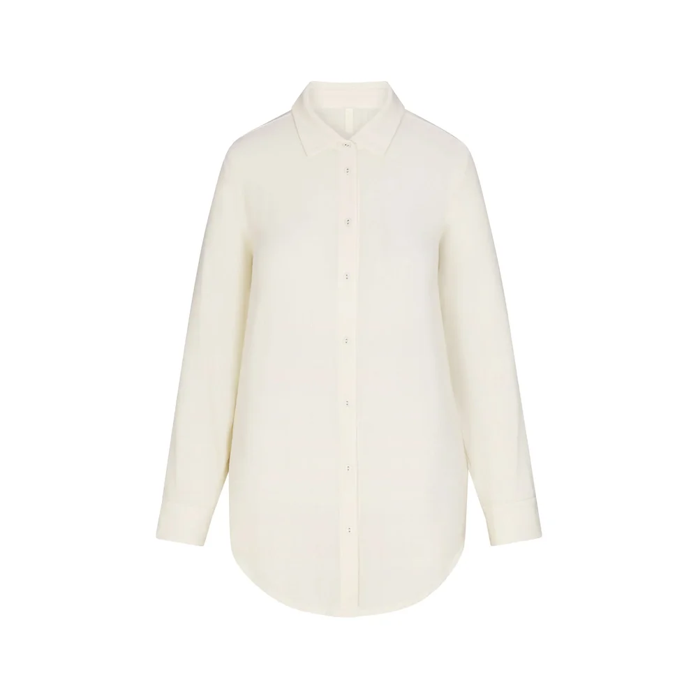 Cloud Sleep Shirt Dress in Ecru