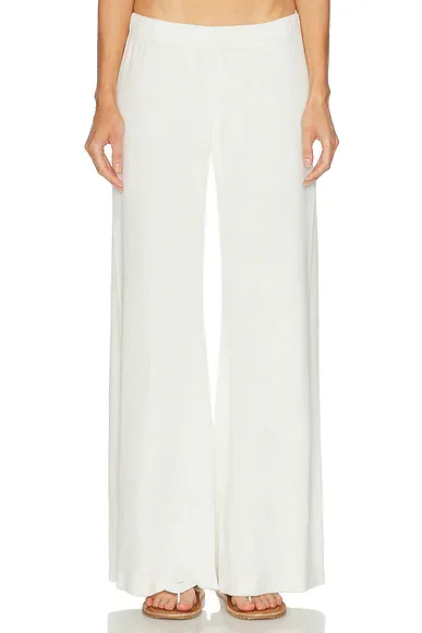 Lito Low Rise Terry Flare Pant