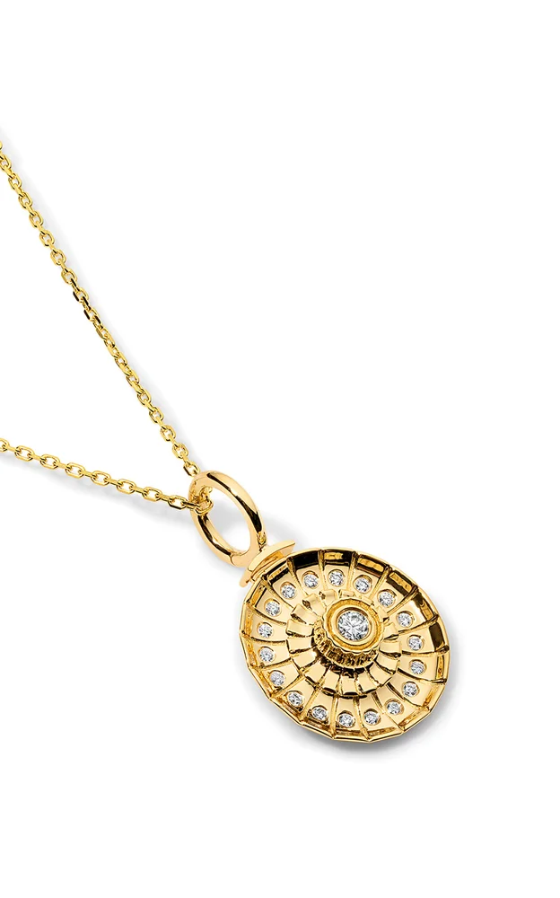 Metropolis 18K Yellow Gold Diamond Spin Necklace