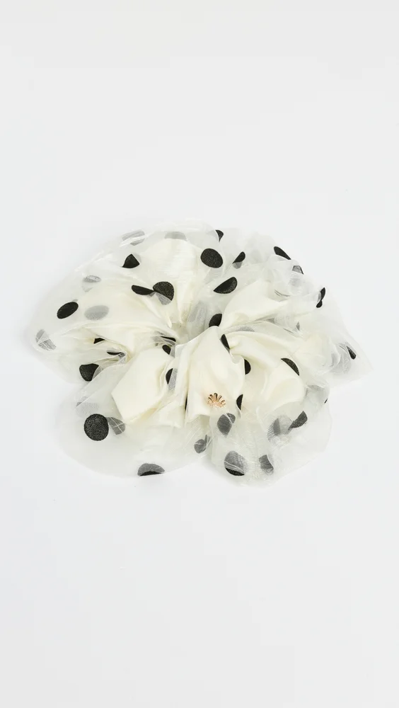 Oversized Polka Dot Scrunchie