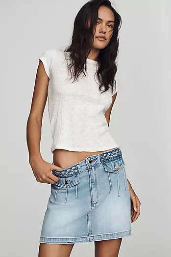 Rolla's High Line Denim Mini Skirt