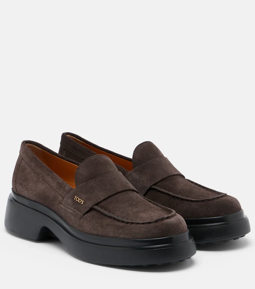 Suede loafers