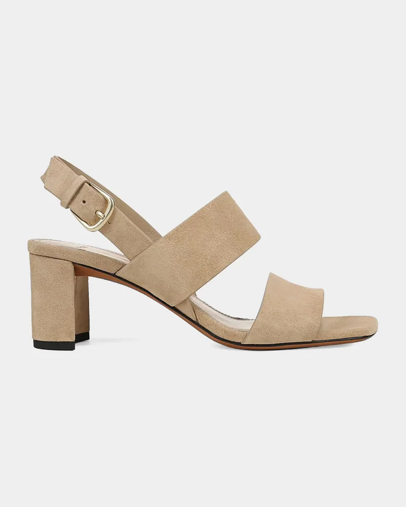 Oliana Suede Block-Heel Sandals