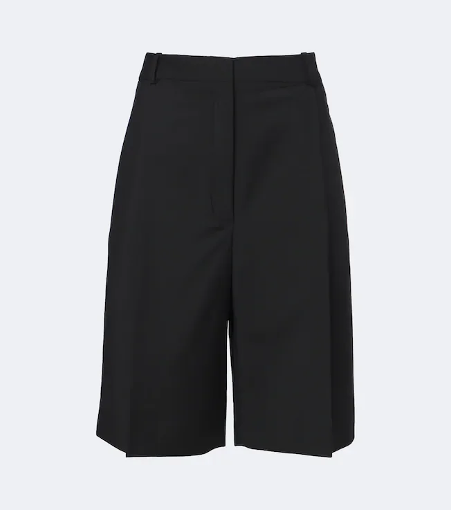 Wool and mohair capri pants