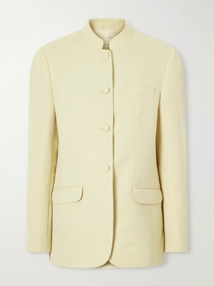 Alef wool-blend gabardine jacket