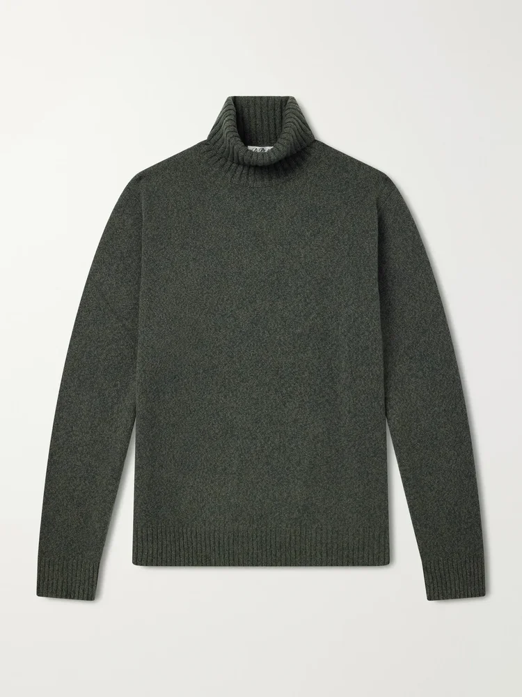 Merino Wool and Cashmere-Blend Rollneck Sweater