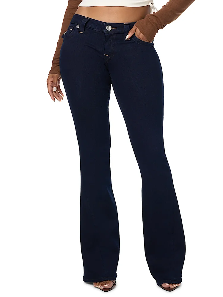 Joey Low Rise Flap Flare Jean