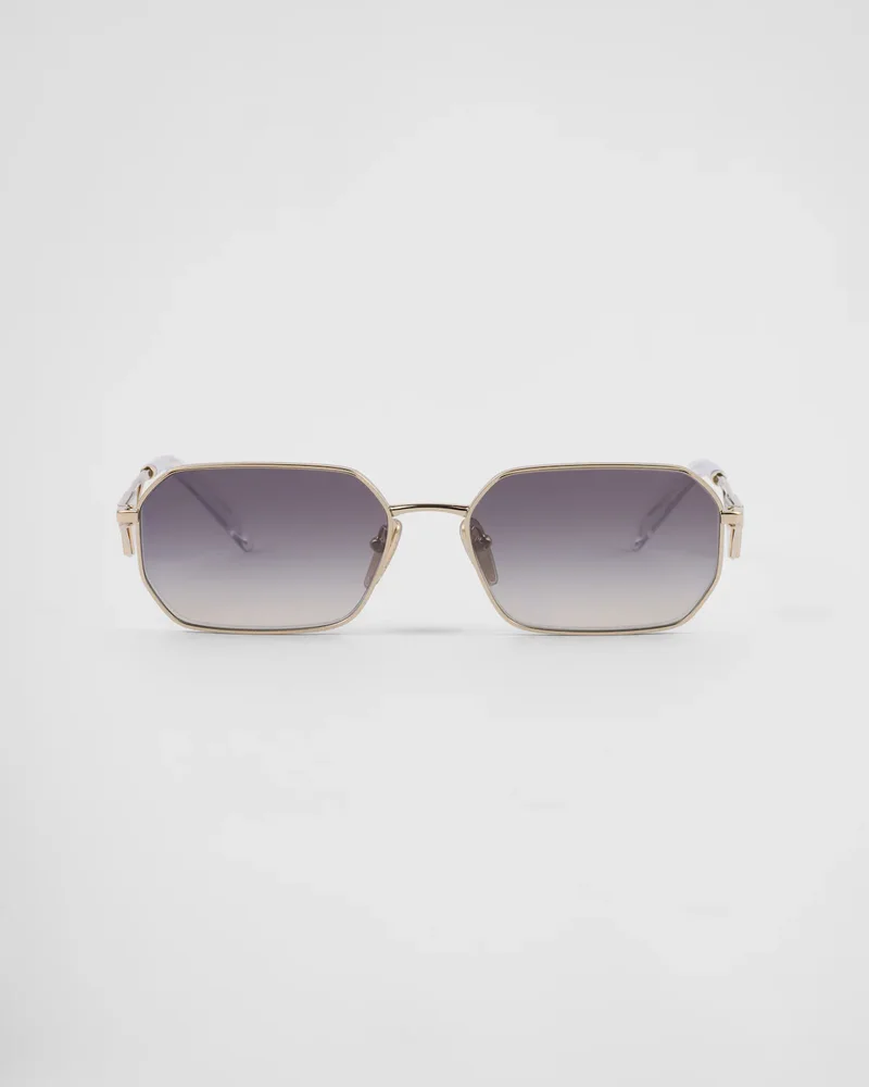 Sunglasses with Prada triangle logo