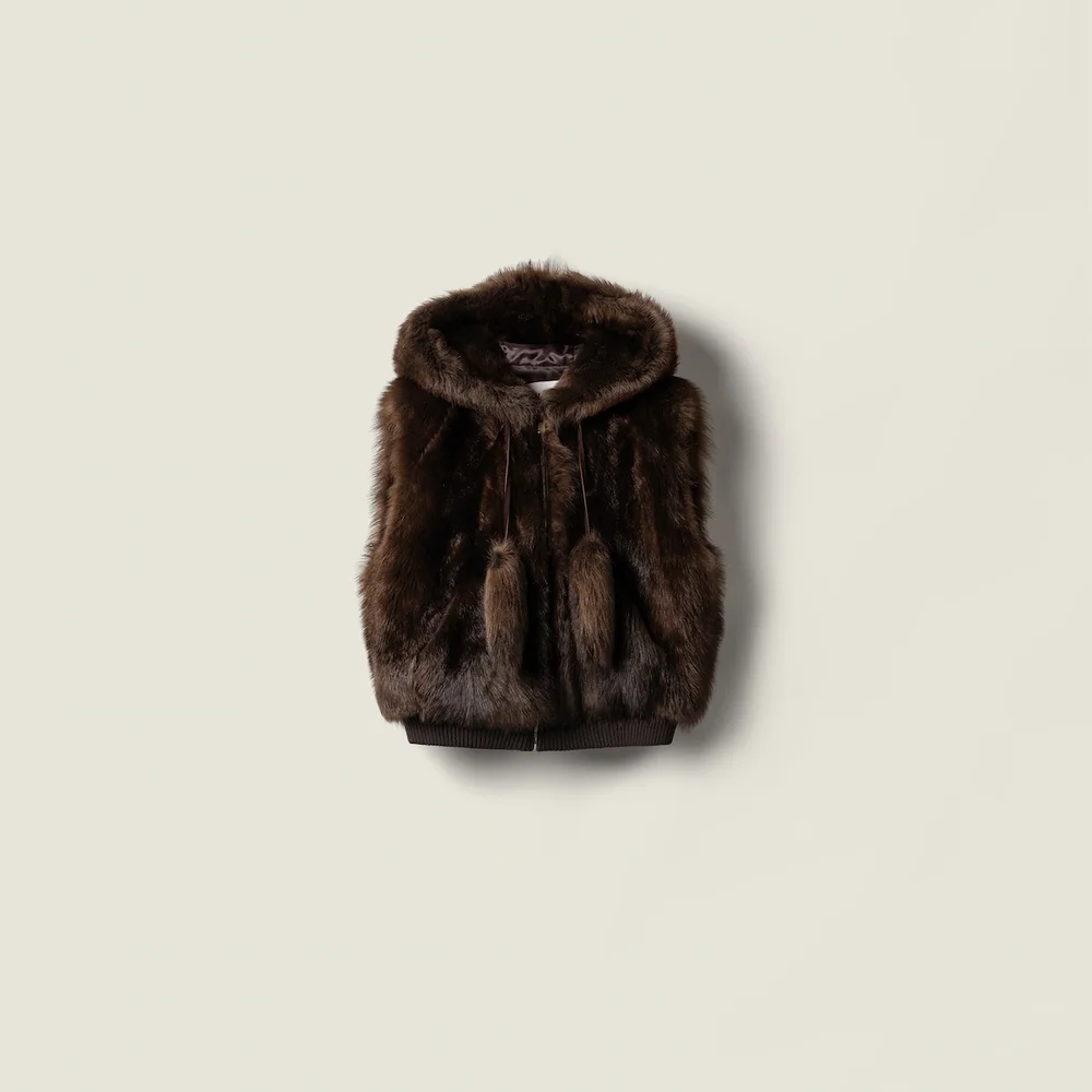 Shearling vest