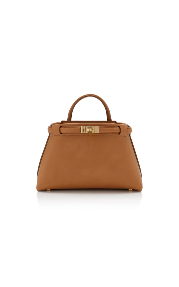 Mini Leoné Leather Top Handle Bag