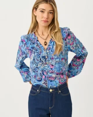 Lillypulitzer Elsa Silk Top