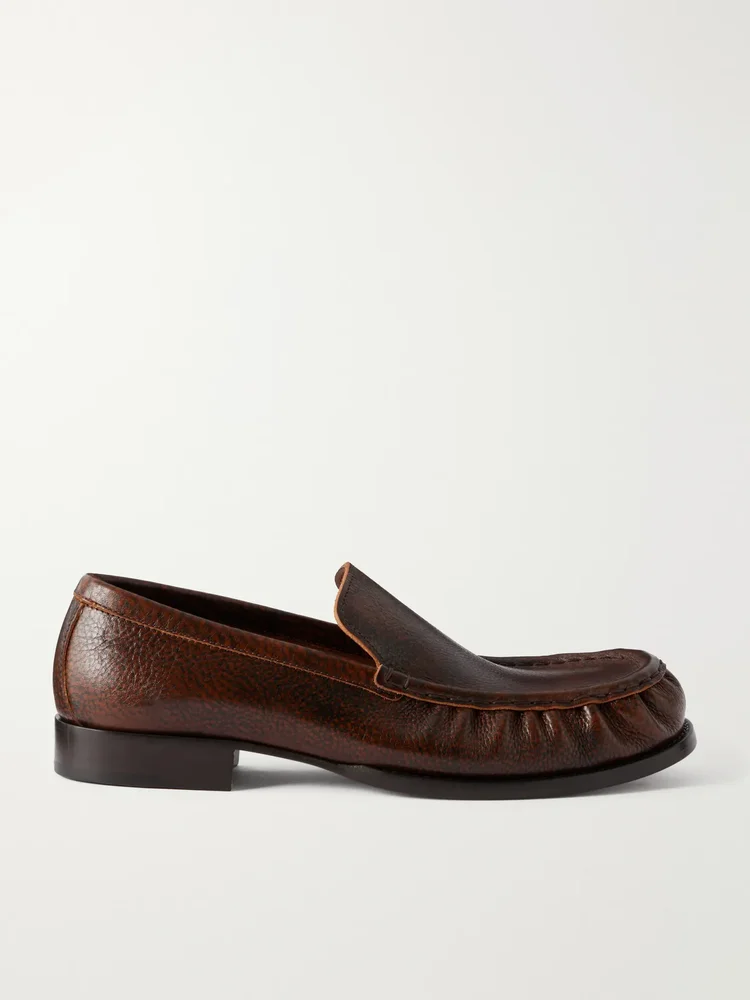 Leather loafers