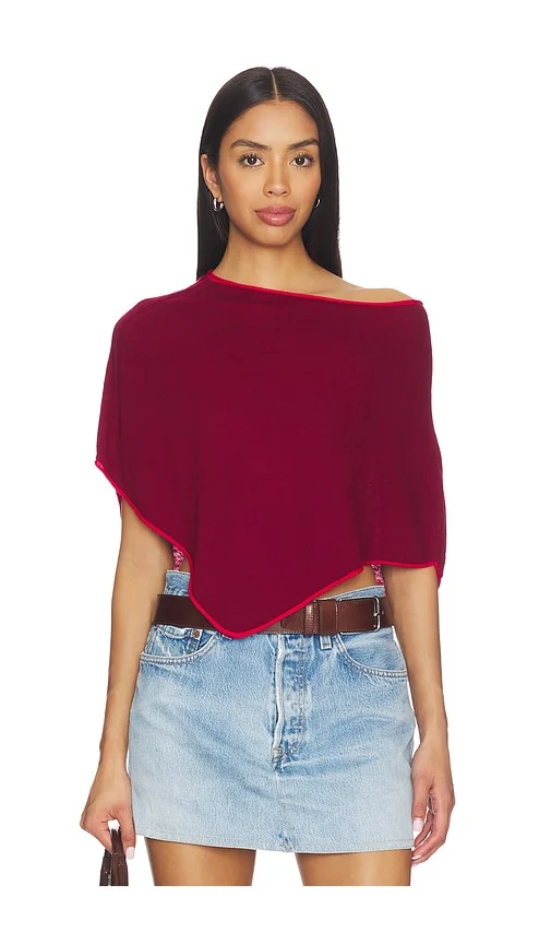 Scout Knit Poncho in Ember Frankies Bikinis