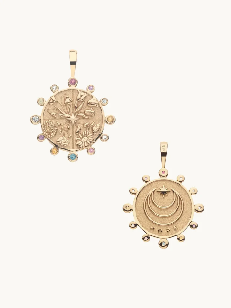 hope petite embellished coin