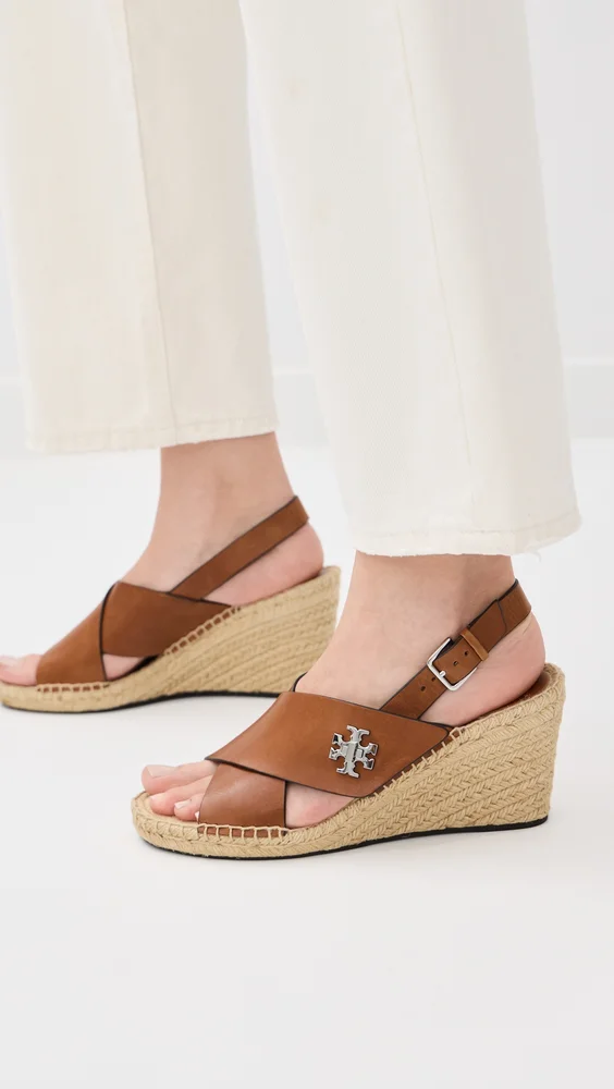Turnlock Wedge Espadrilles (Classic Cuoio)