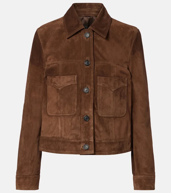 Suede jacket in brown - Nili Lotan