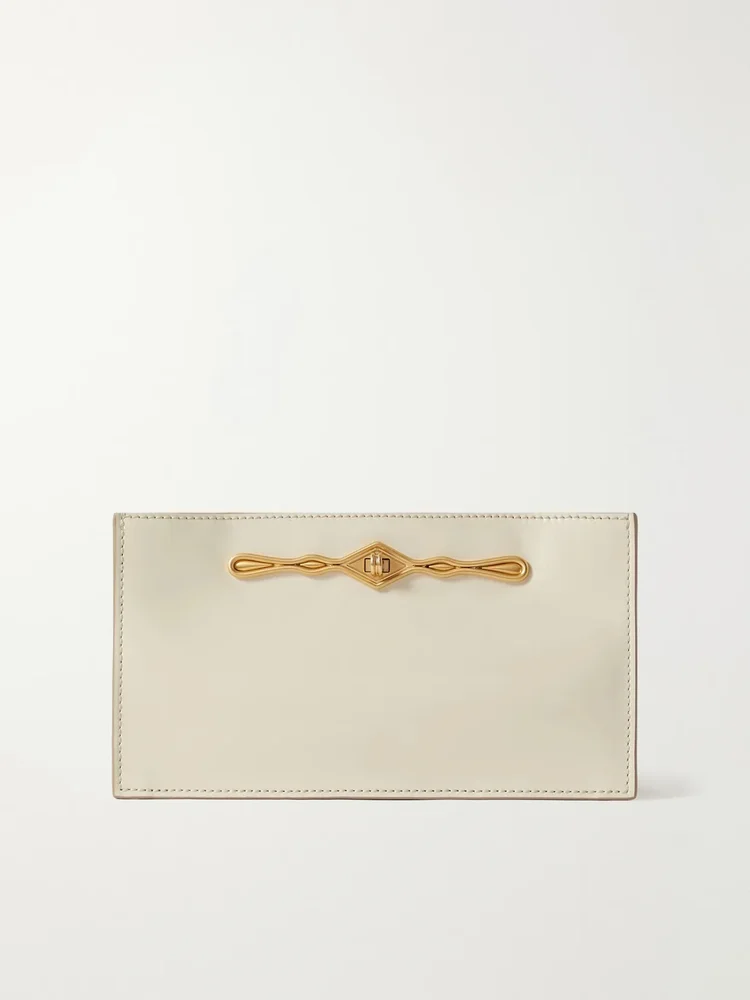 + Fernando Jorge Ease embellished glossed-leather clutch