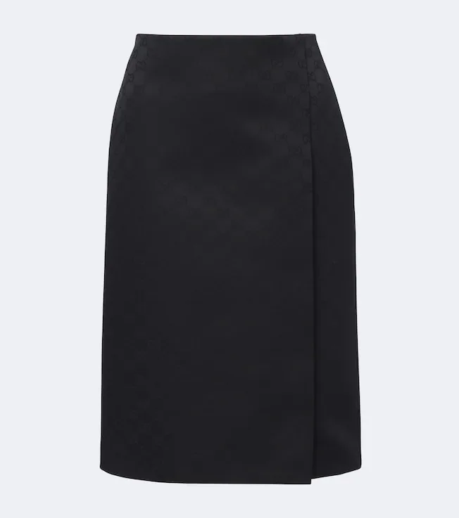 GG jacquard pencil skirt