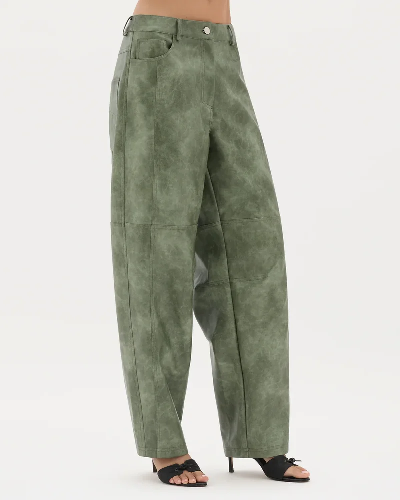 Sage Leather Mars Pant