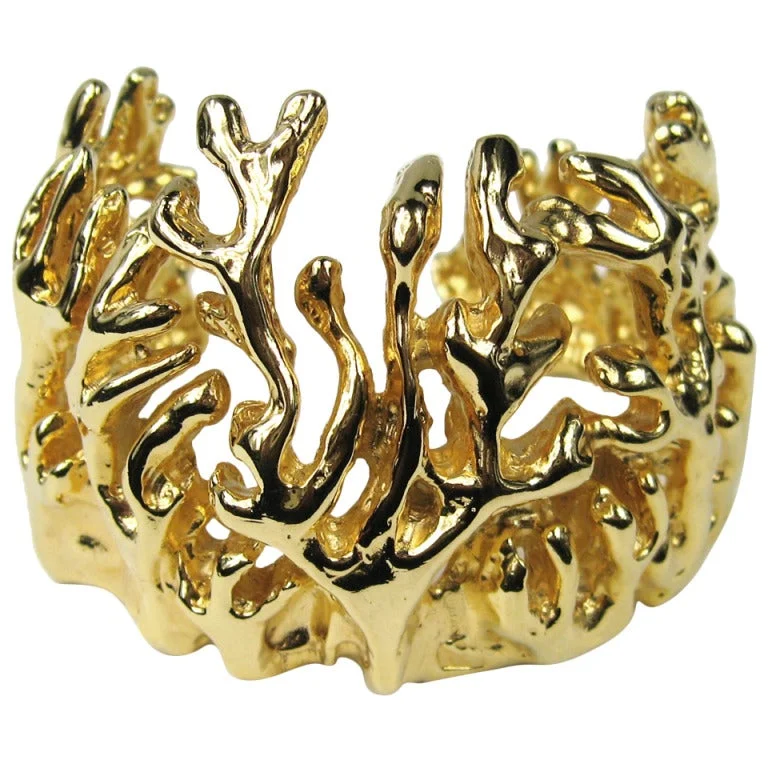 Coral Reef Gilt Cuff Bracelet