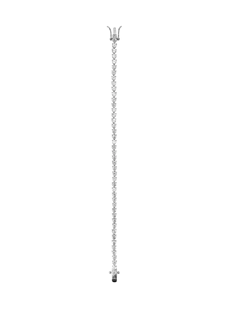 BENNINGTON RIVIÈRE BRACELET IN LAB WHITE SAPPHIRE, STERLING SILVER - Sterling Silver / 7 Inches