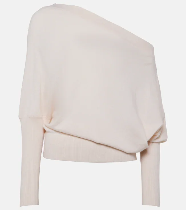 Grainge off-shoulder cashmere sweater