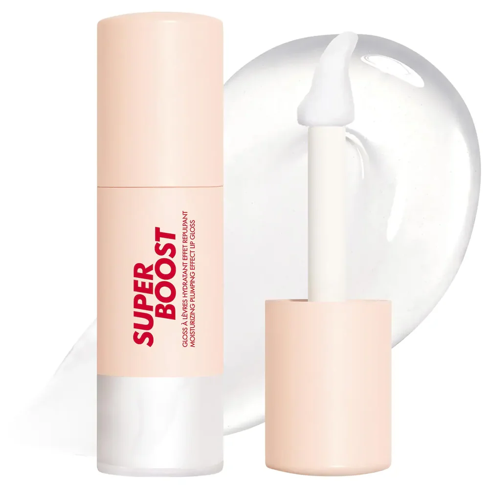 Super Boost Moisturizing & Plumping Lip Gloss in 01 Crystal