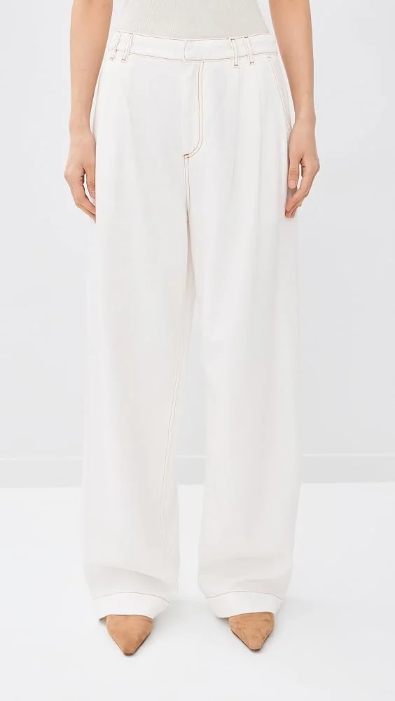 France Pleat Jeans