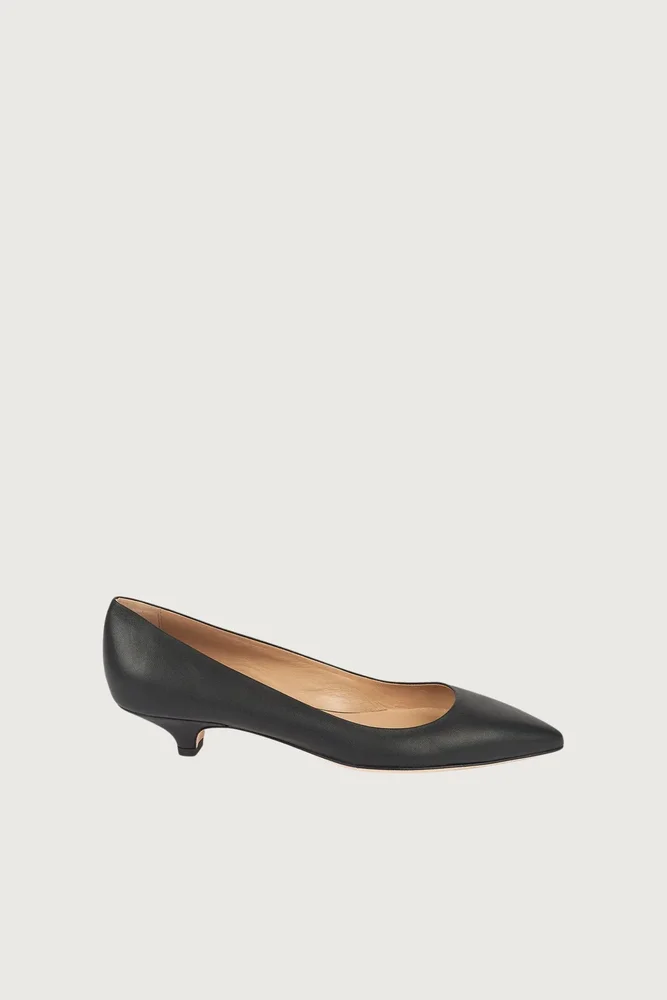 The Kitty Point Heel Black