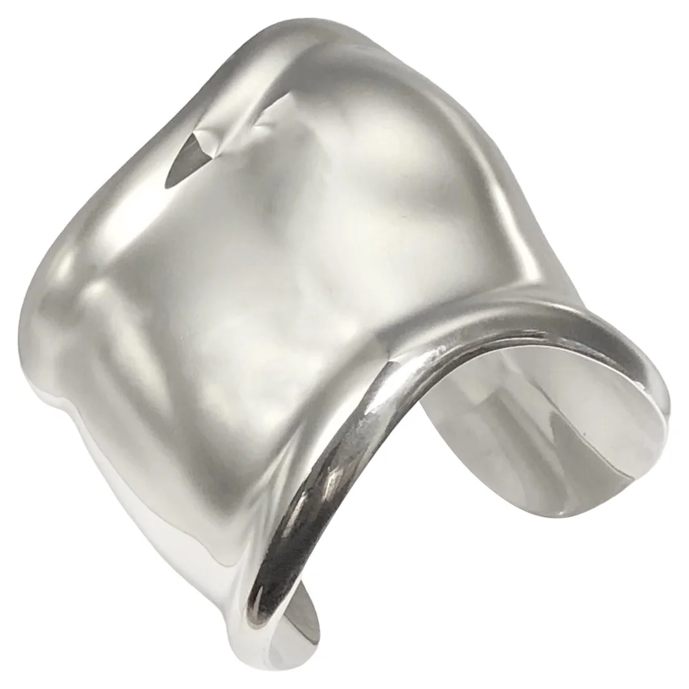 Pre-Owned Elsa Peretti Vintage Large Bone Cuff Bracelet in Silver