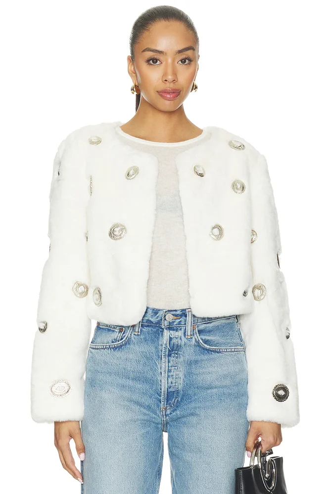 x REVOLVE Silver Tongue Coat