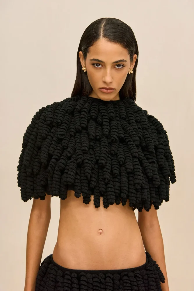 Pasha Knit Top in Black