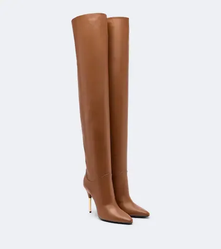 Deboot leather over-the-knee boots
