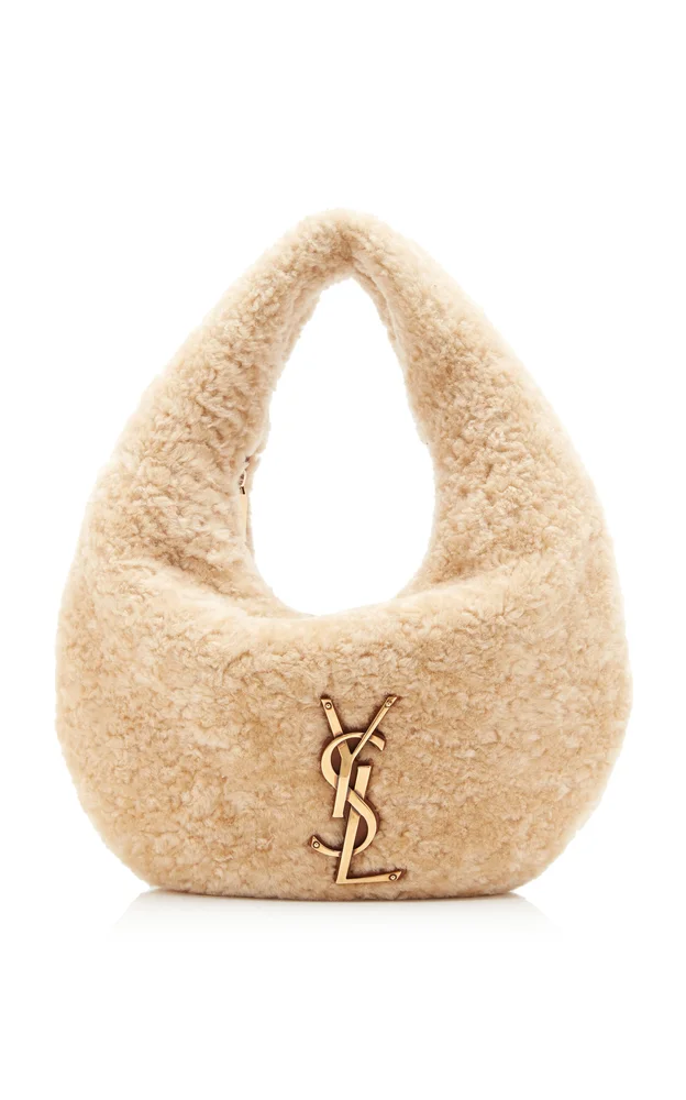 ICarino Shearling Hobo Bag