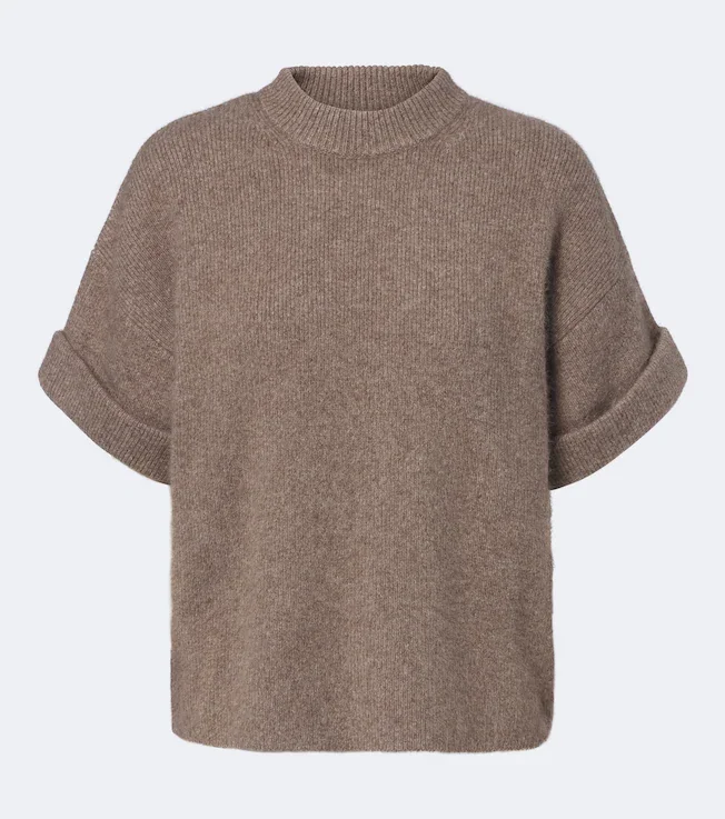 Tamia ribbed-knit wool-blend sweater